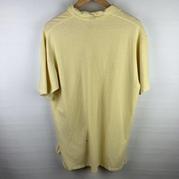 Ralph Lauren Polo Shirt Mens Medium Yellow Short Sleeve Preppy Casual - Picture 2 of 8